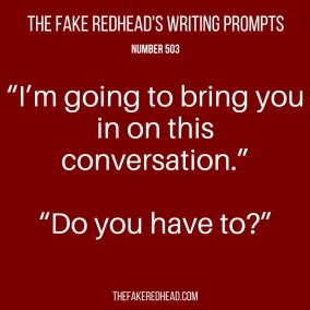 TFR's Writing Prompt 503