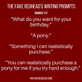 TFR's Writing Prompt 137