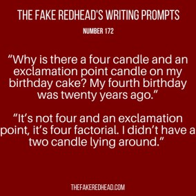 TFR's Writing Prompt 172