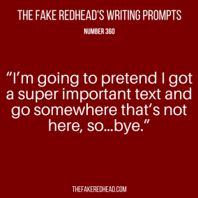 TFR's Writing Prompt 360