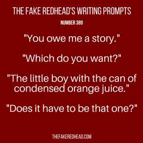 TFR's Writing Prompt 389